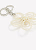 Porte-clé/Breloque en forme de fleur avec perles