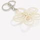 Porte-clé/Breloque en forme de fleur avec perles