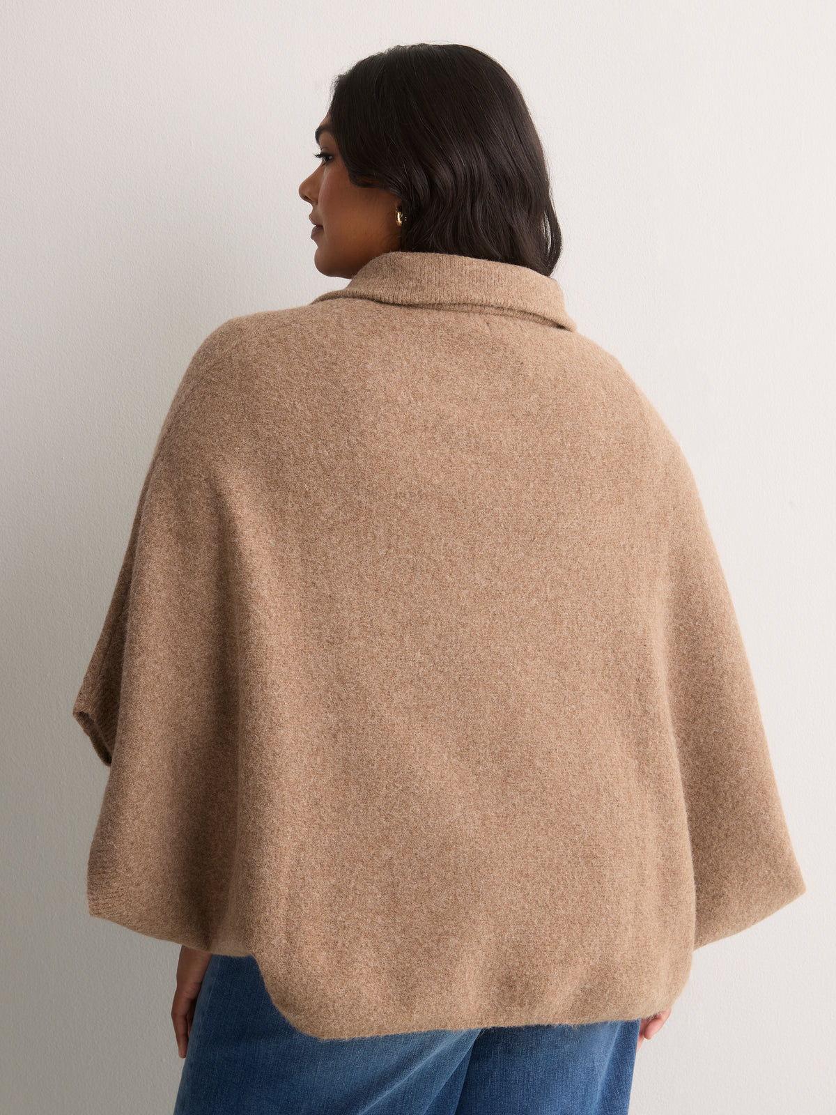 Half Zip Pop-Over Cape