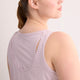 Textured Striped Swing Tank Top with Racerback Fooler - Active Zone