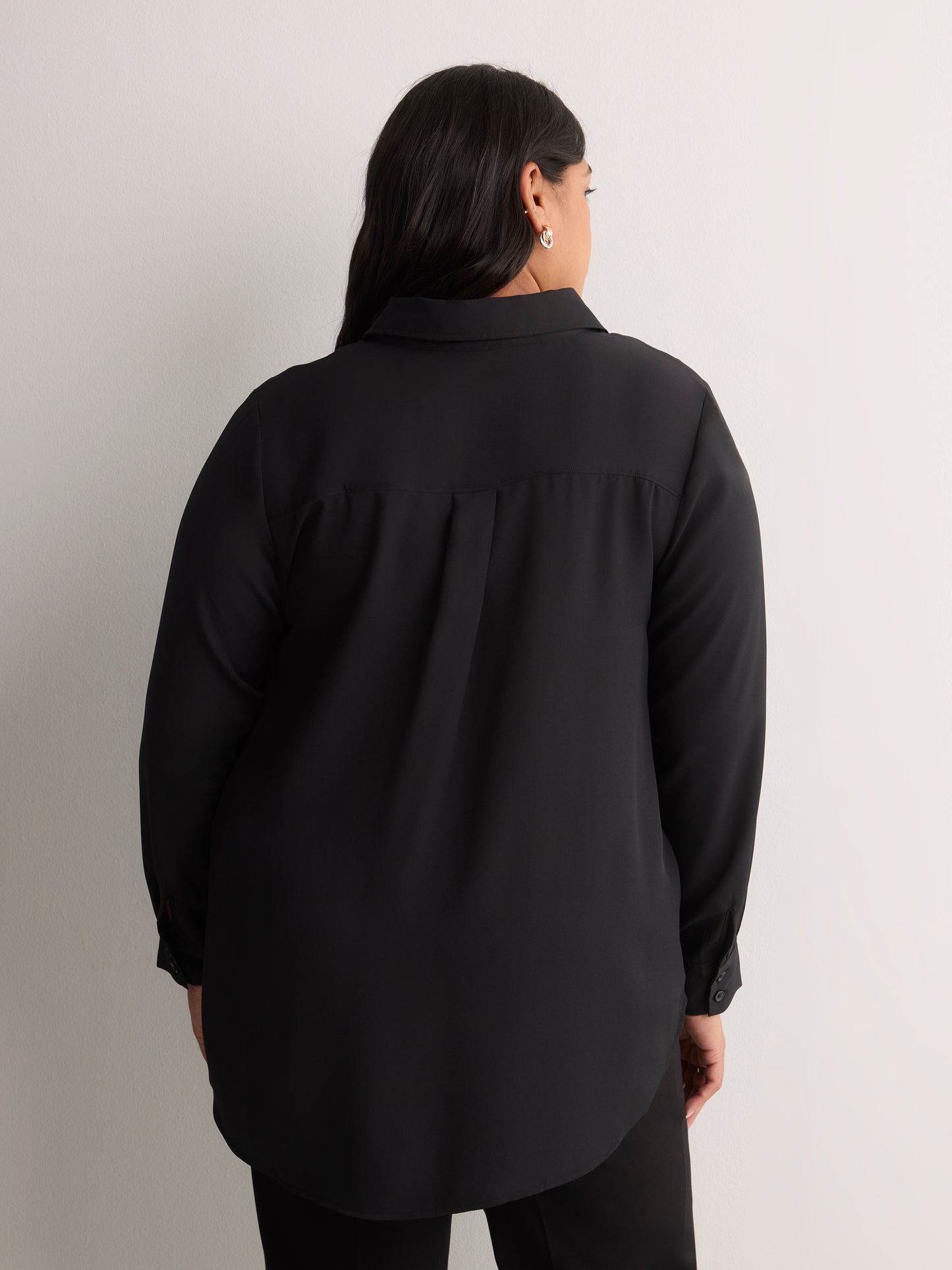 Silky Buttoned Down Tunic