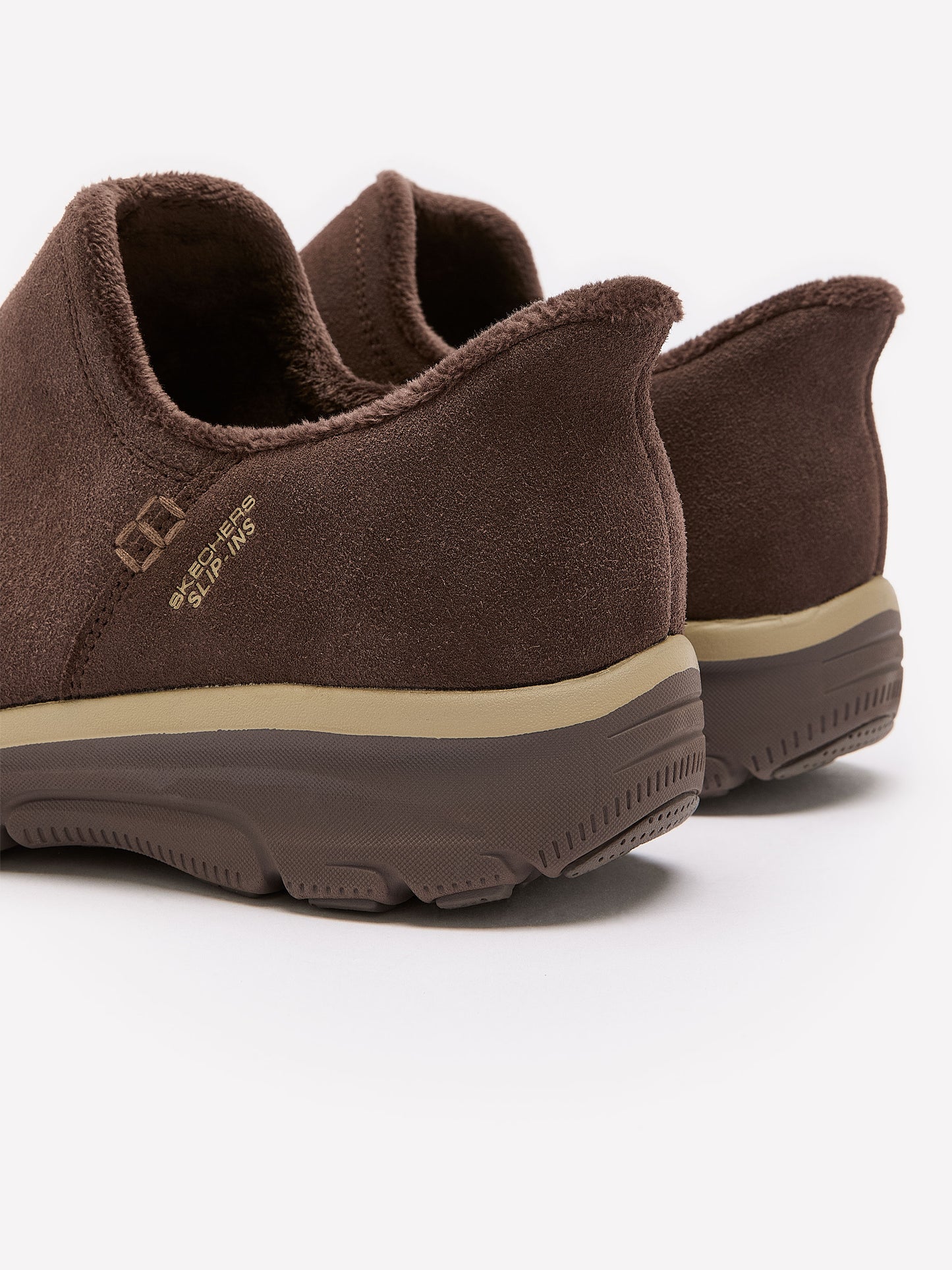 Wide Width, Relaxed-Fit Low-Heel Suede Bootie - Skechers