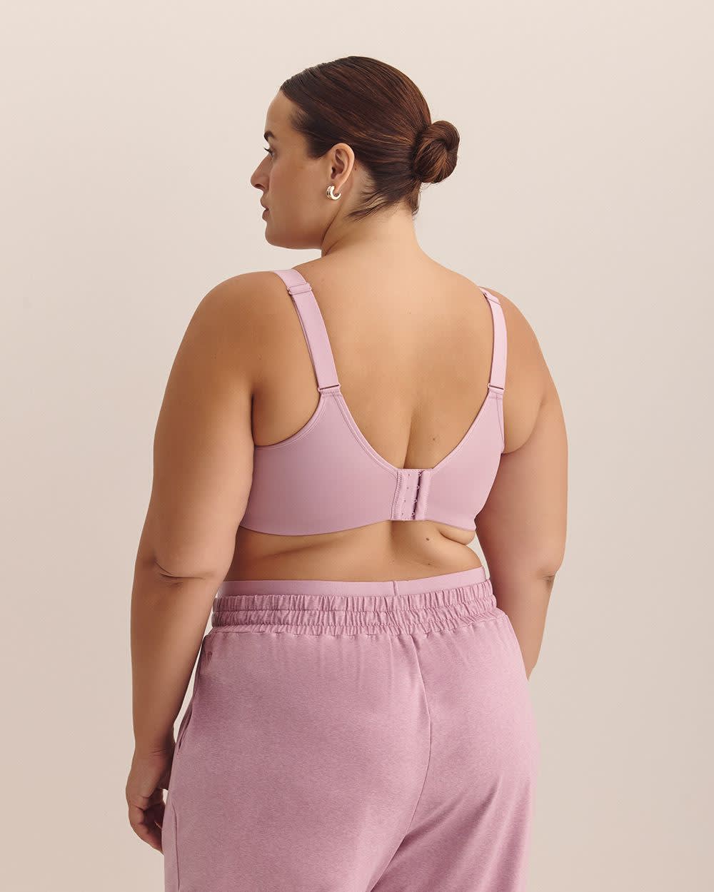 Wireless Mauve Medium Support Sports Bra - Active Zone