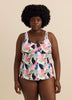 Haut tankini fleuri Rimini - Raisins Curve