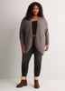 Black Heather Cocoon Sweater Cardigan