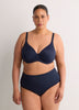 Second Skin Black Unlined Underwire Matte Bra - tiVOGLIO