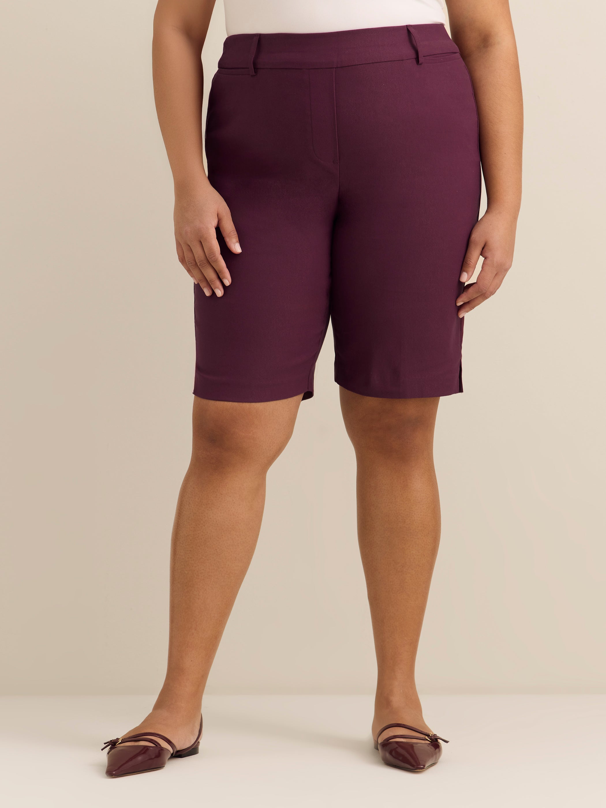 Savvy-Fit Cotton Bermuda Shorts