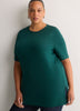 Responsible, Straight Cotton Knit Crew Neck Tunic
