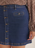 Jupe courte en denim foncée, coupe curvy - d/C JEANS