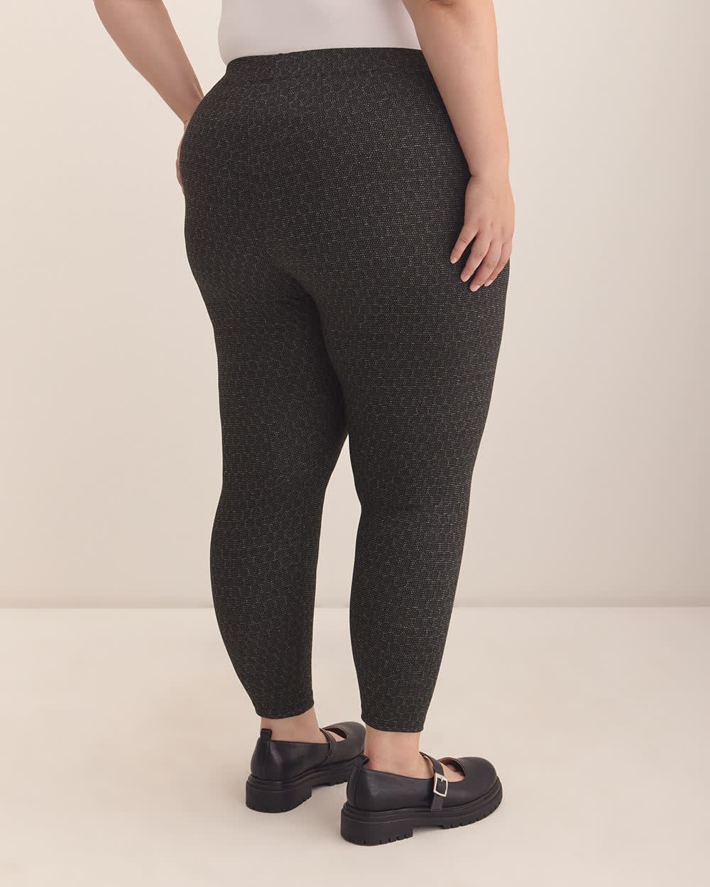 Black Animal-Textured Fashion Legging