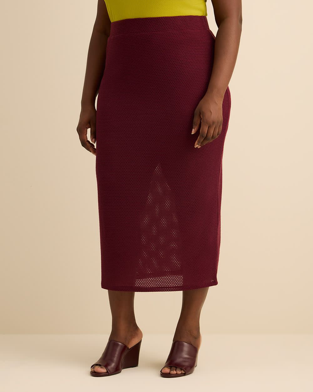 Jupe longue en crochet