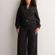 Petite, Classic-Fit High-Rise Wide-Leg Black Denim Pant - d/C jeans