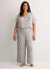 Grey Textured Knit Pyjama Pant with Dalmatian Print - Disney