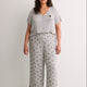 Grey Textured Knit Pyjama Pant with Dalmatian Print - Disney