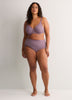 Second Skin, Matte Plum Unlined Underwire Bra - ti Voglio