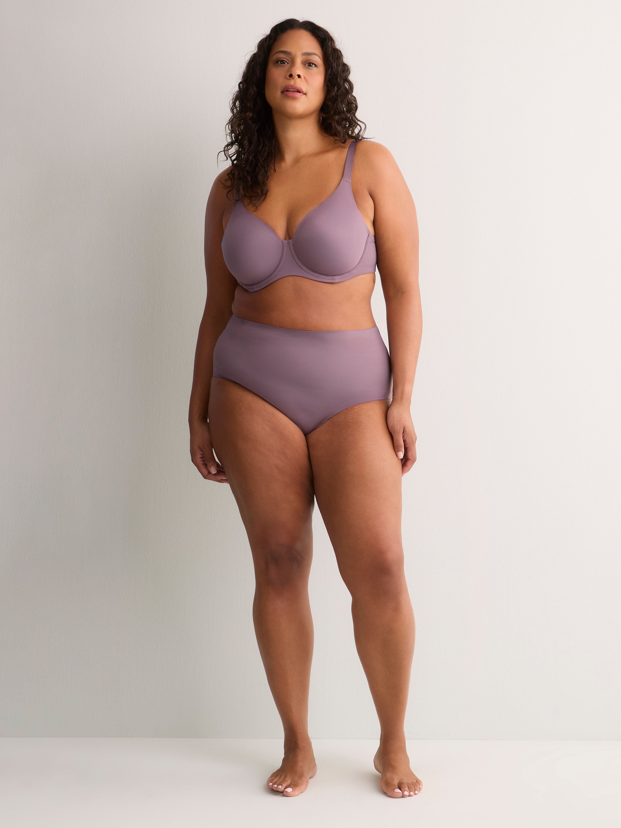 Second Skin, Matte Plum Unlined Underwire Bra - ti Voglio