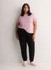 Responsible, Heather Purple Short-Sleeve T-Shirt with Mesh Inserts - Active Zone