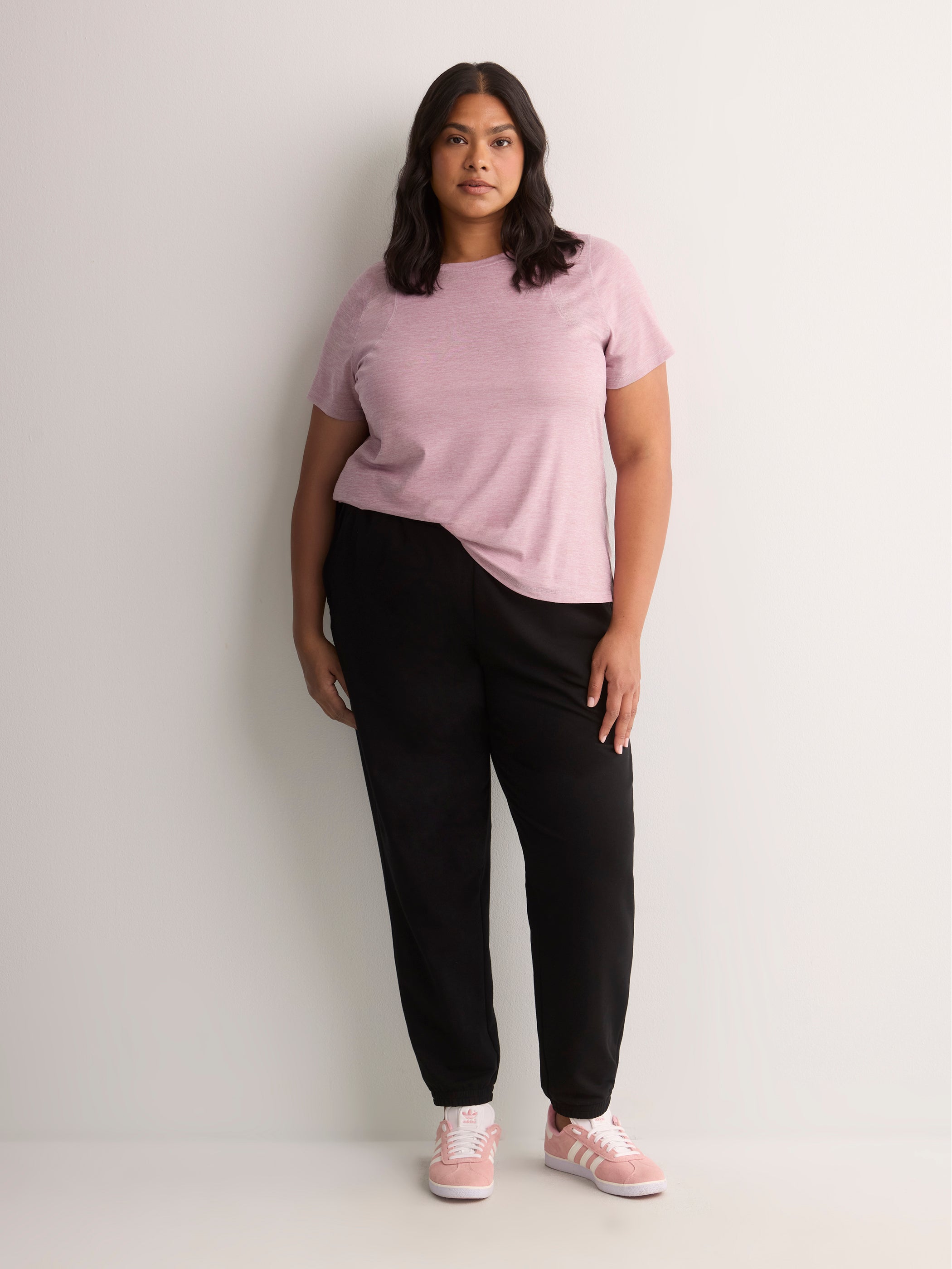 Responsible, Heather Purple Short-Sleeve T-Shirt with Mesh Inserts - Active Zone