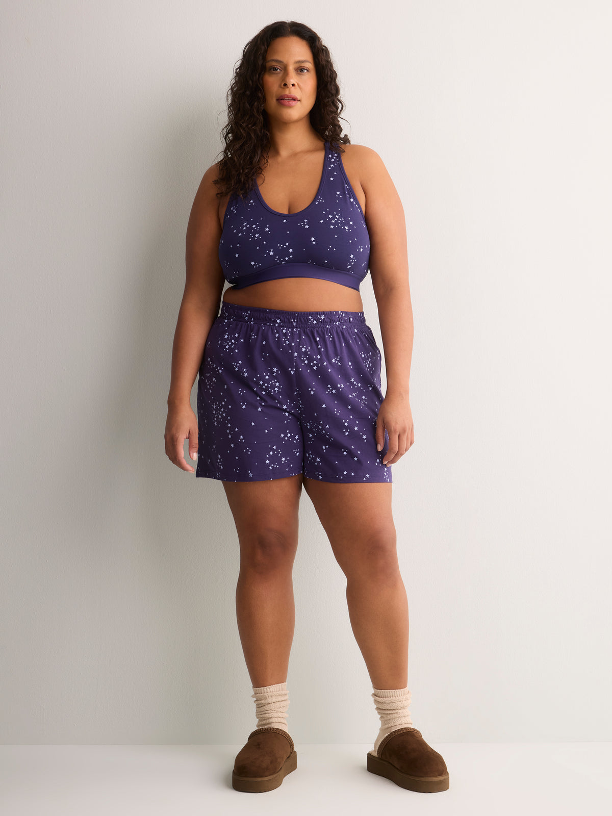 Star-Print Cotton Knit Boxer - tiVOGLIO