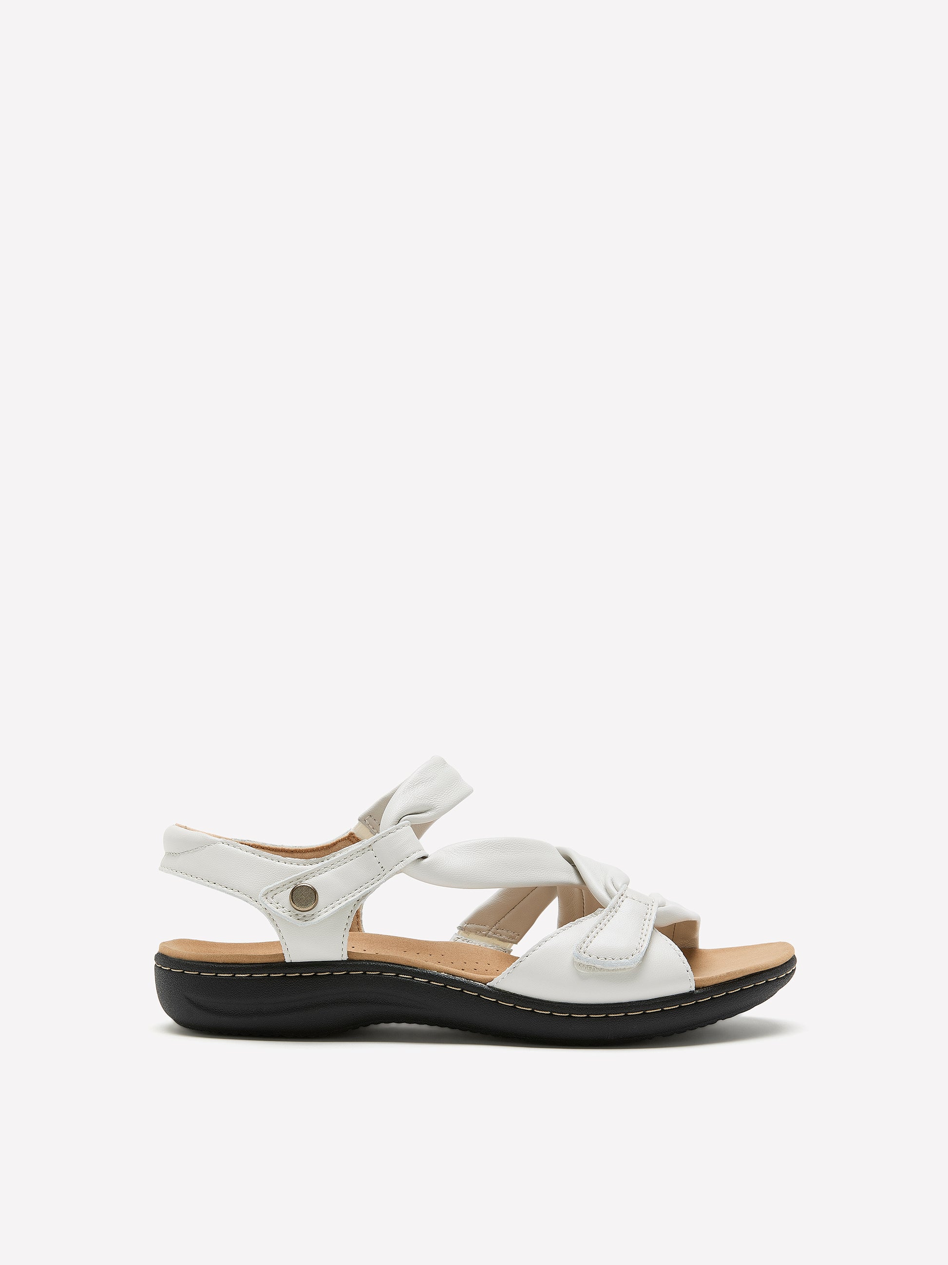Wide Width, Flat Laurieann Bell Strappy Sandal - Clarks