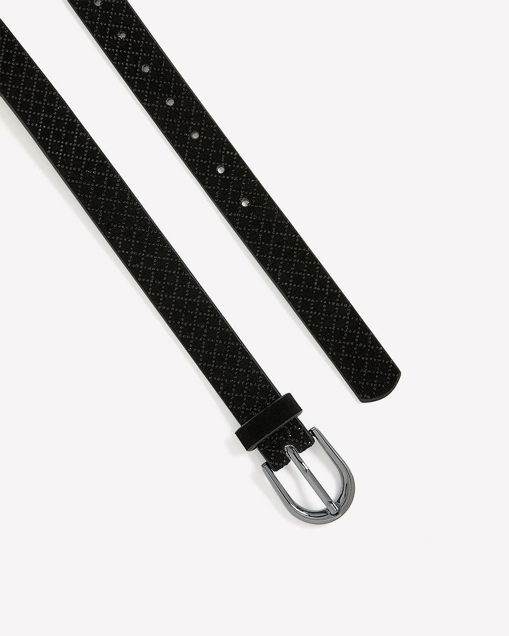 Ceinture en velours noir