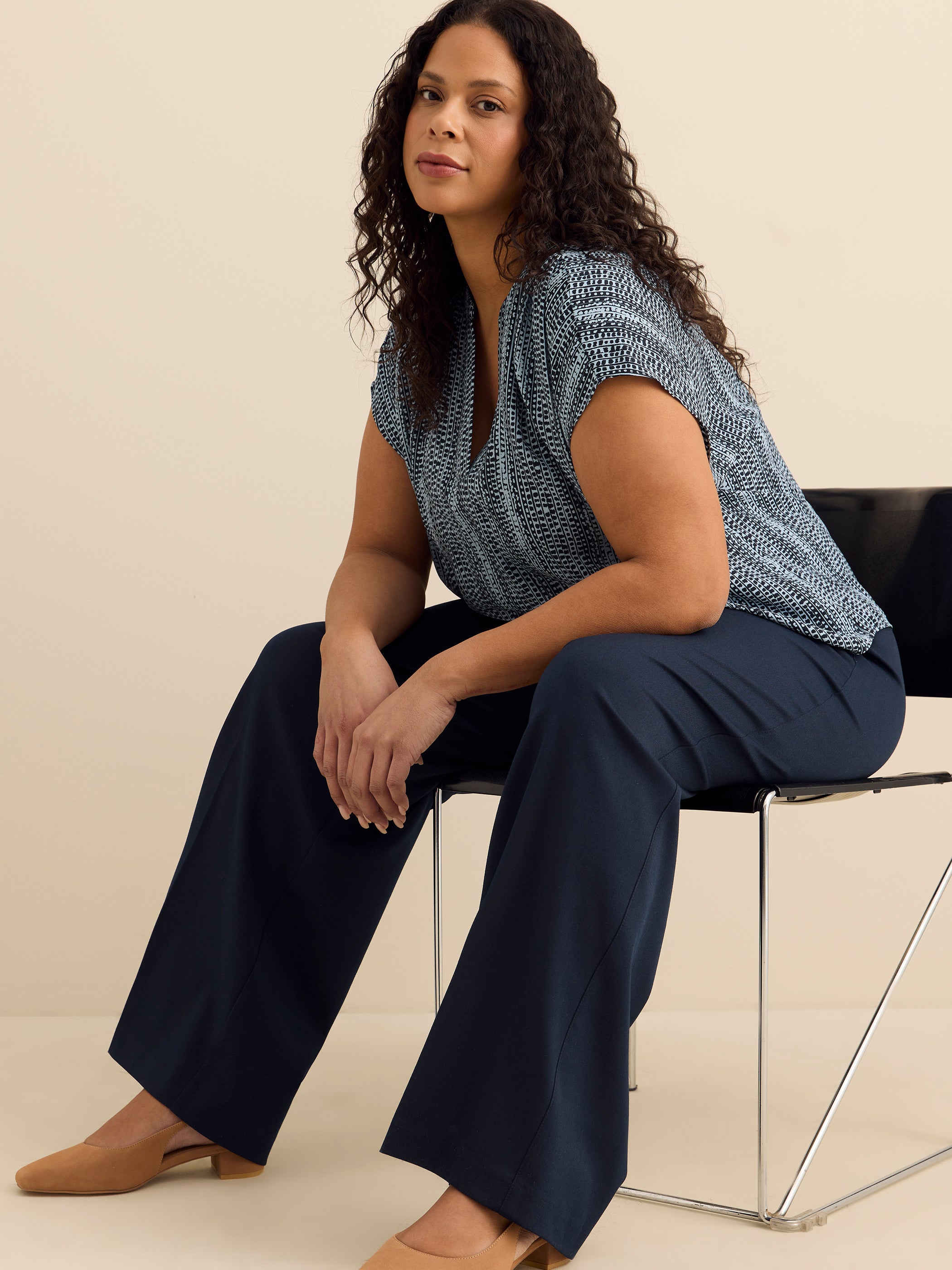 Petite, Pull-On Wide-Leg Pant