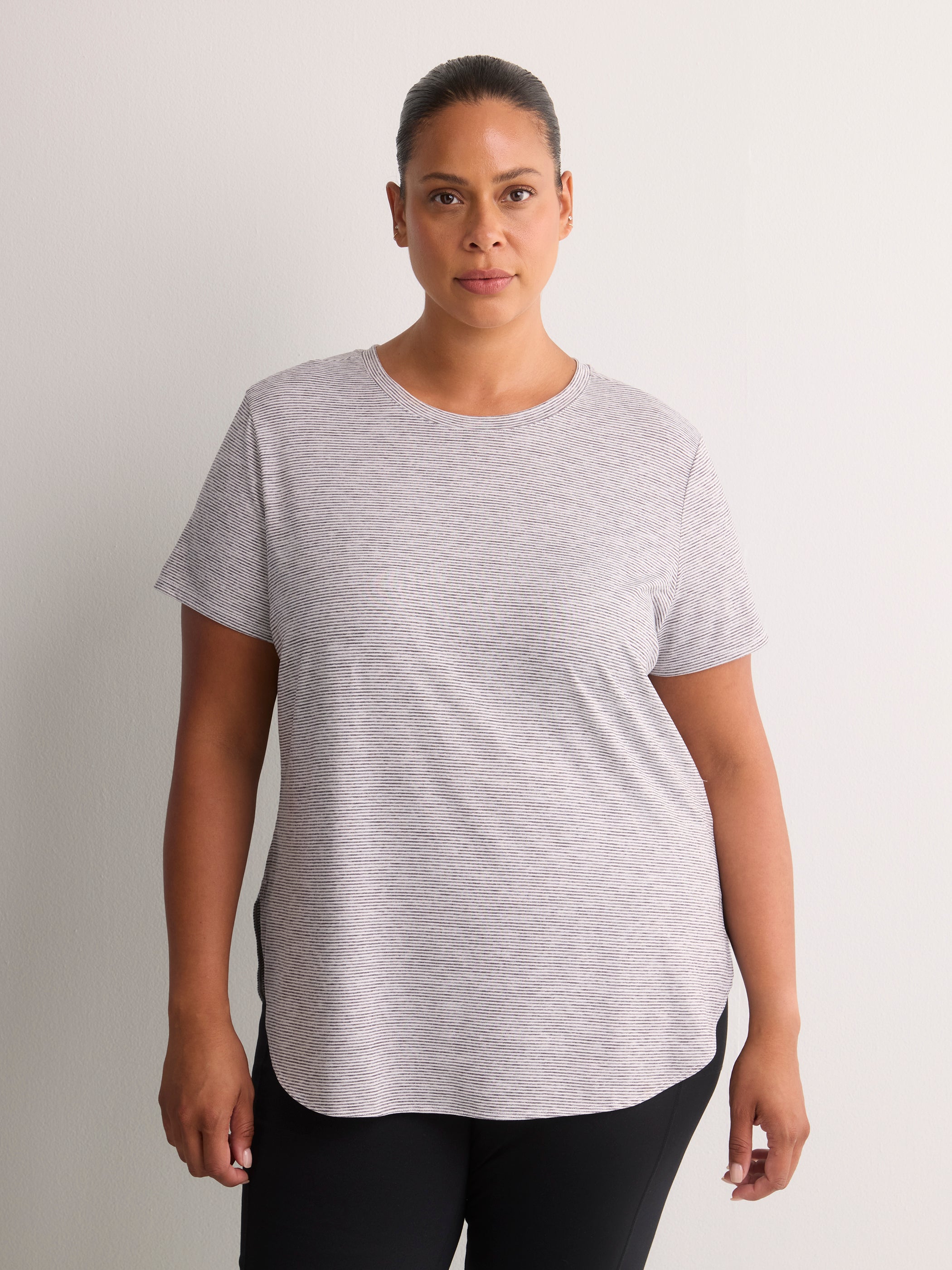 Go Dri Swift Striped Tunic Tee - Skechers