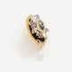 Fancy Embellished Oval Brooch with Pearl