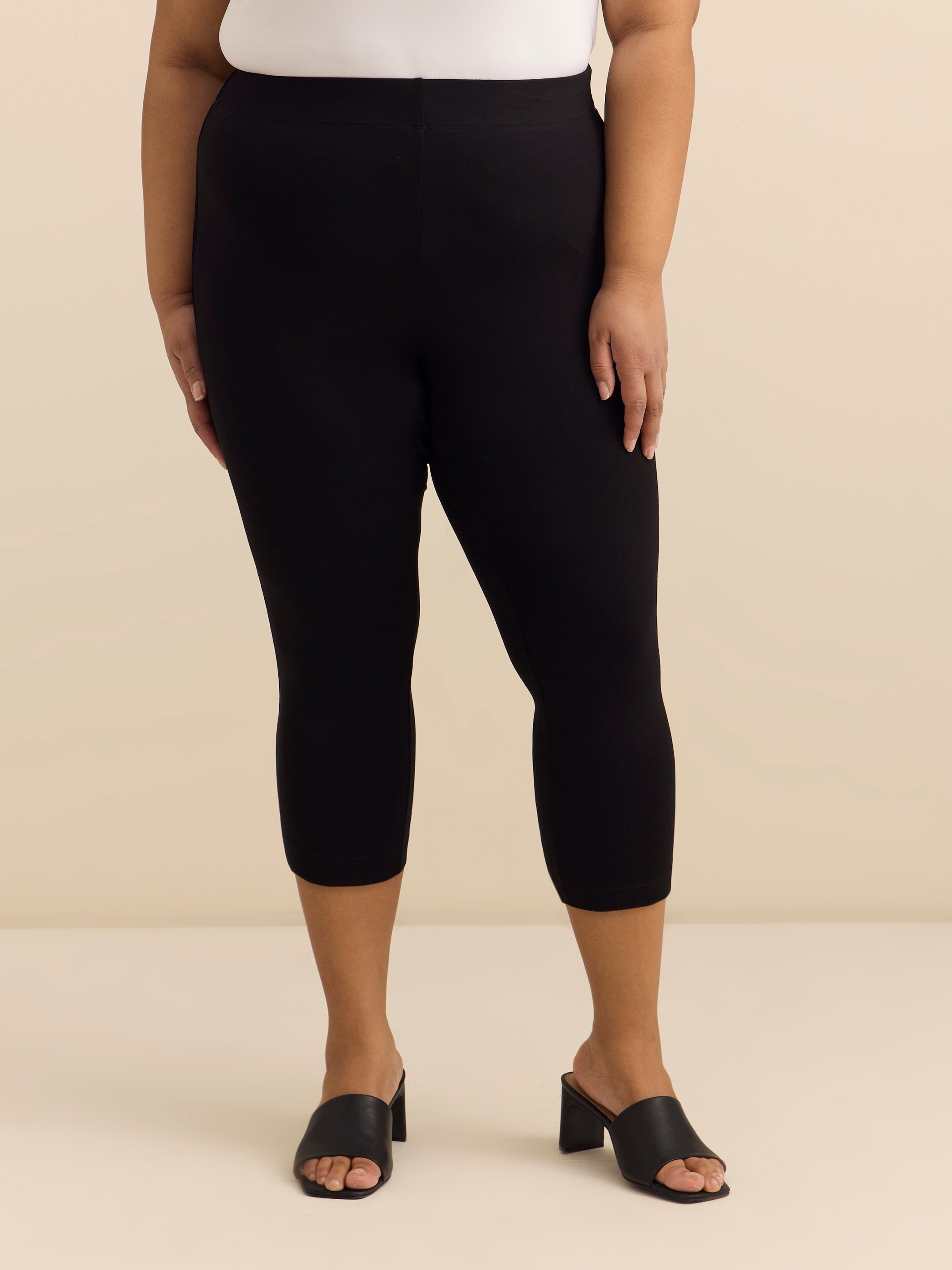 Responsible, Capri Legging with Crochet Trim Detail