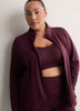 Responsible, Double Knit Mock-Neck Zipper Jacket - Active Zone