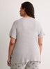 Grey Textured Henley Pyjama Top with Dalmatian Print - Disney