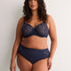 Full-Coverage Underwire Embroidered Mesh Bra - Déesse