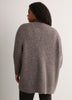 Black Heather Cocoon Sweater Cardigan