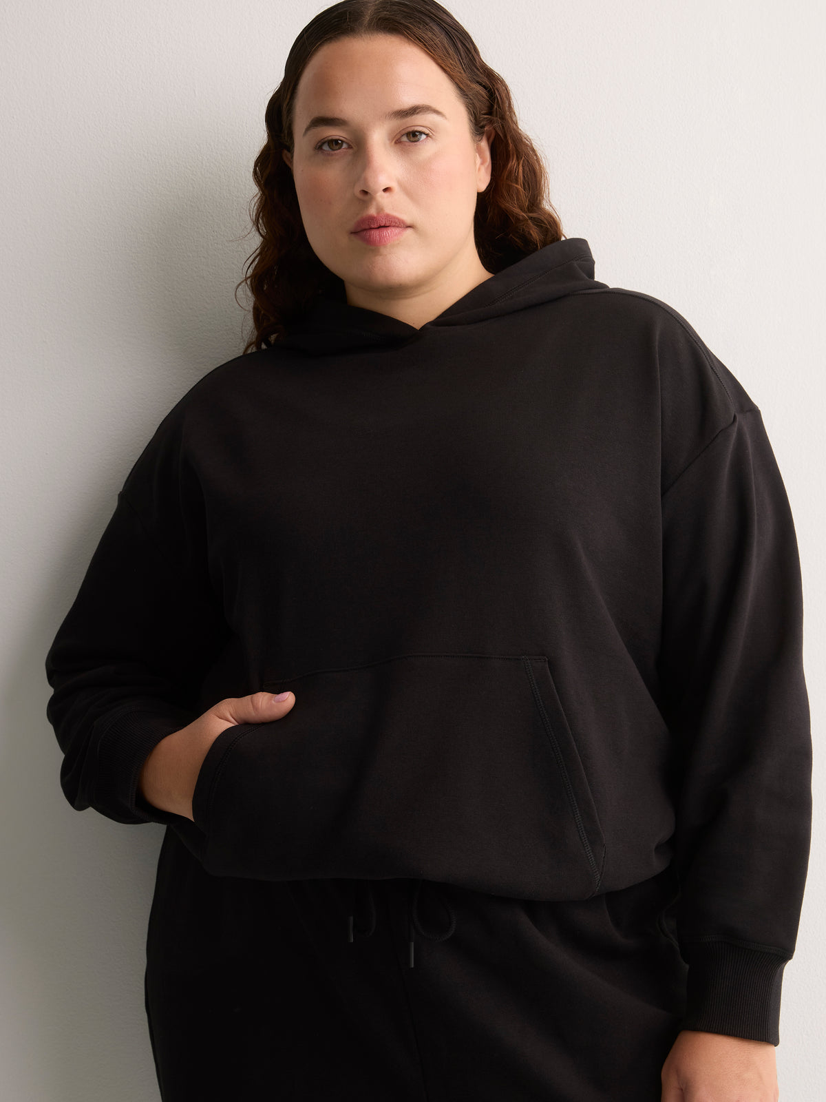 Compact French Terry Hooded Sweatshirt - Active Zone