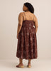 Strapless Smocked Heart Chest Maxi Dress