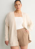 Brown Pinstripe Stretch Pull-On Short - Active Zone