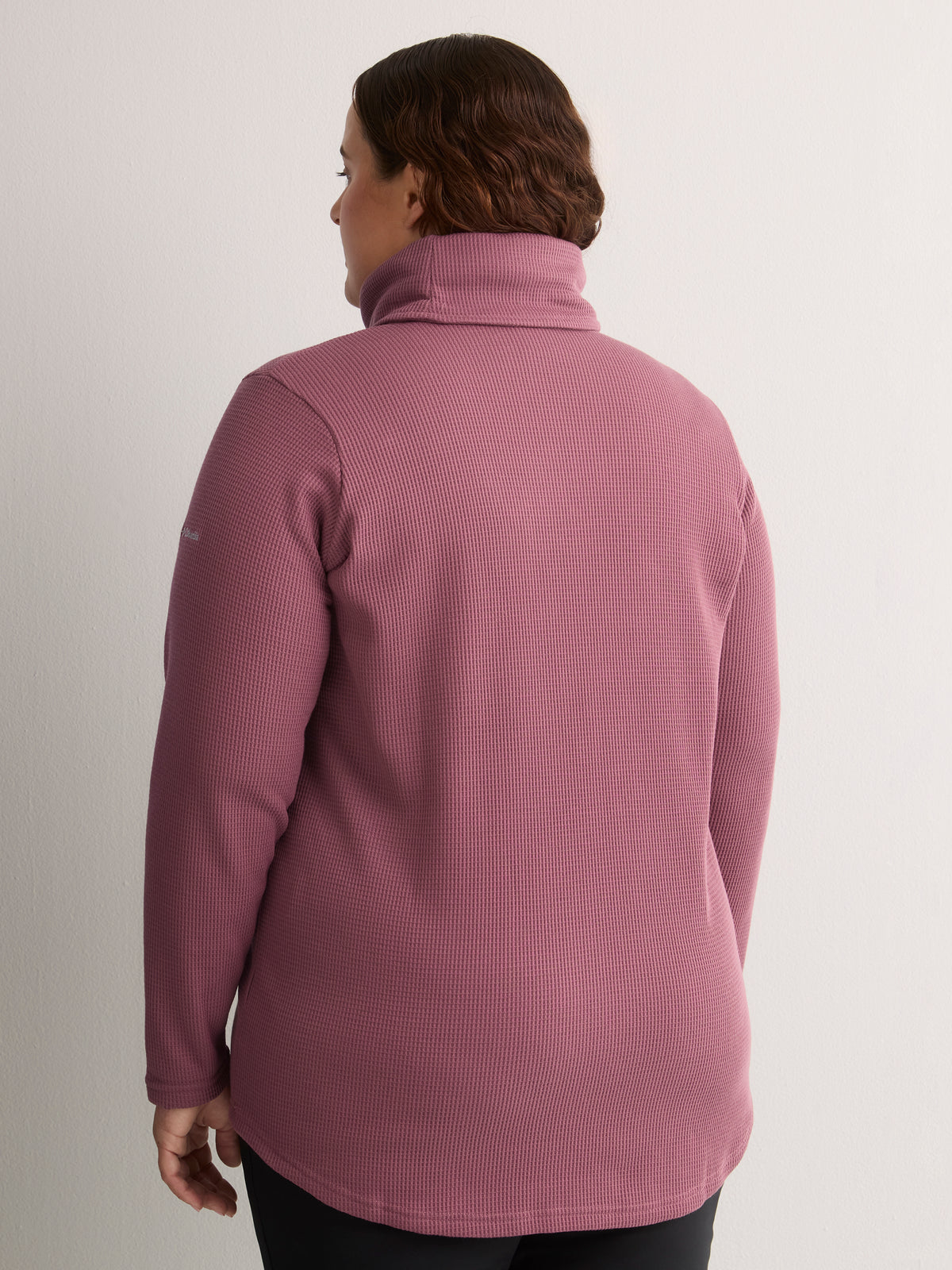 Holly Hideaway Cowl-Neck Waffle Knit Pullover Sweater - Columbia