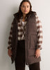 Long Hooded Faux-Fur Lined Vest