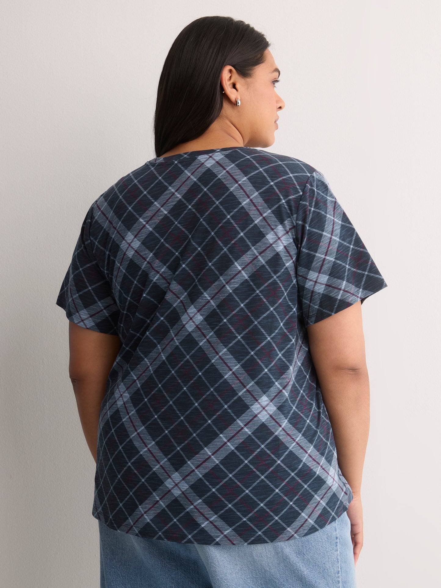 Curvy-Fit Short-Sleeve Crew-Neck Tee