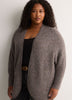 Black Heather Cocoon Sweater Cardigan