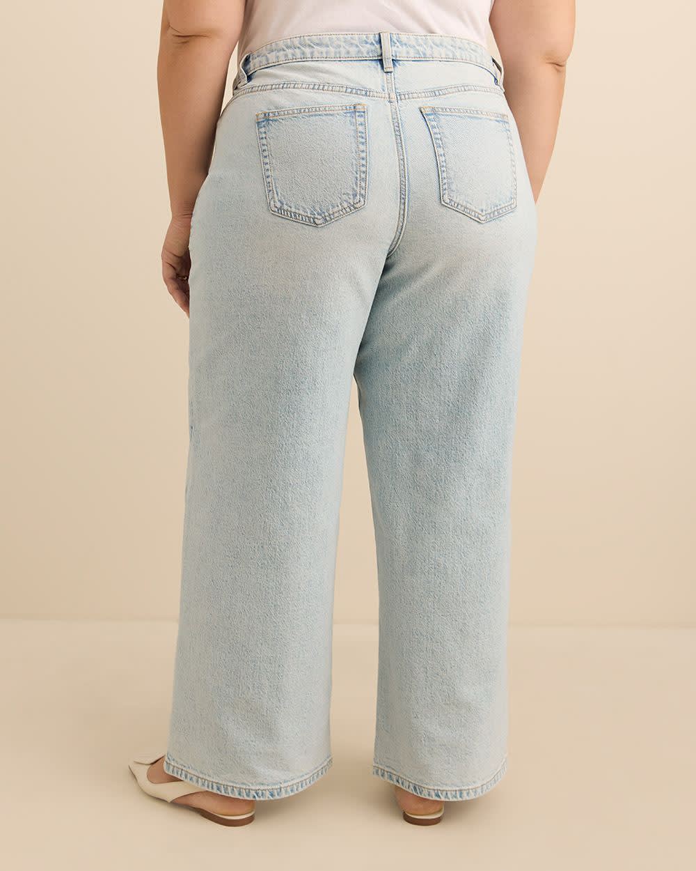Low Rise Baggy Wide Leg Denim - Addition Elle