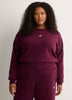 Burgundy Feel Cozy Fleece Sweatshirt with Small Logo - adidas