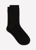 Ribbed Textured Knit Crew Socks