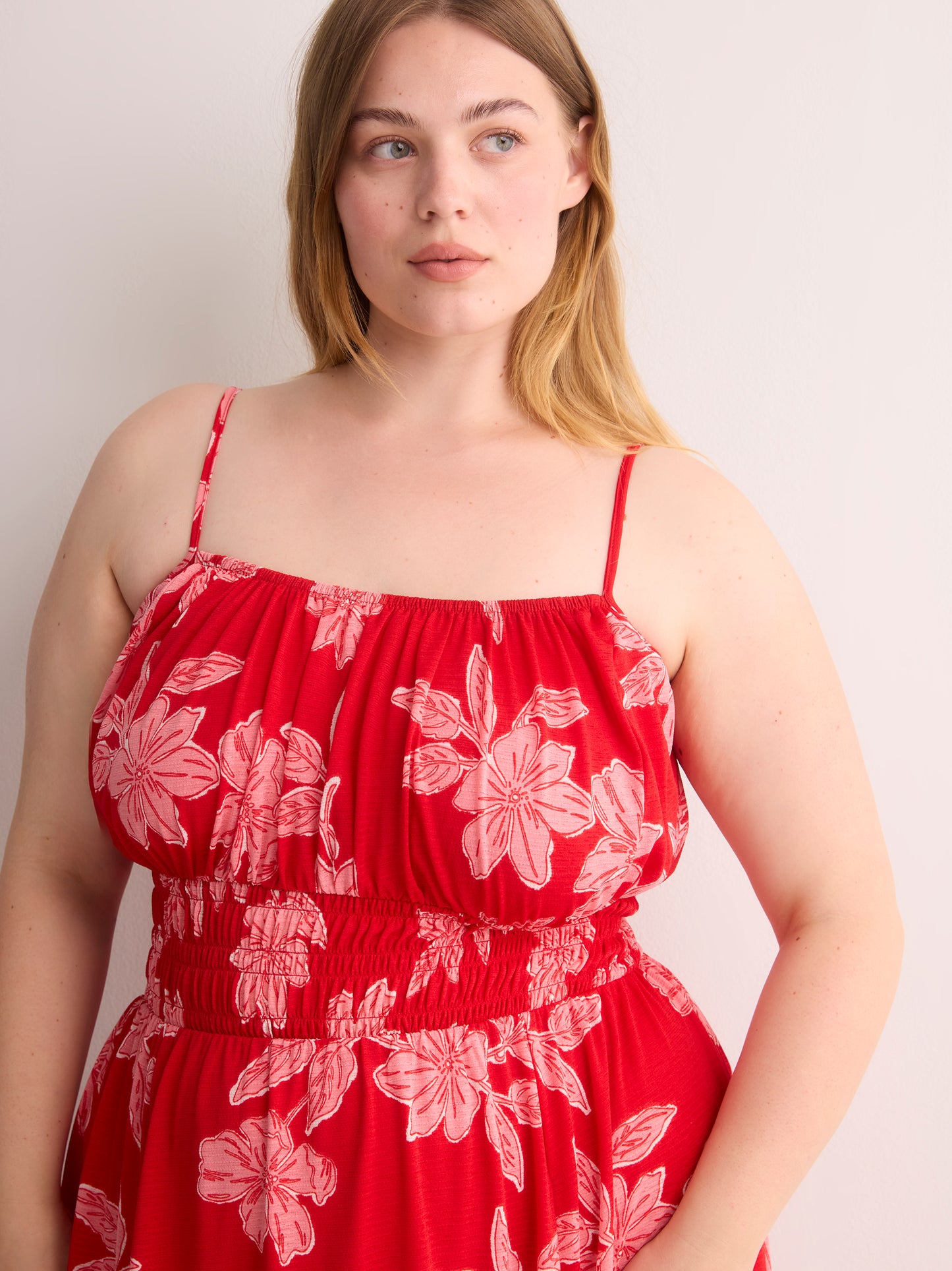 Robe longue sans manches à taille élastique - Addition Elle