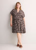 Responsible, Short Dolman-Sleeve Tiered Popover Dress