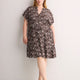 Responsible, Short Dolman-Sleeve Tiered Popover Dress