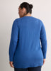 Cotton-Blend Tunic Cardigan