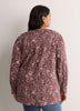 Pleated Buttoned-Down Slight Swing Blouse