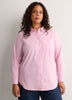 Pink Poplin Buttoned-Down Tunic Shirt