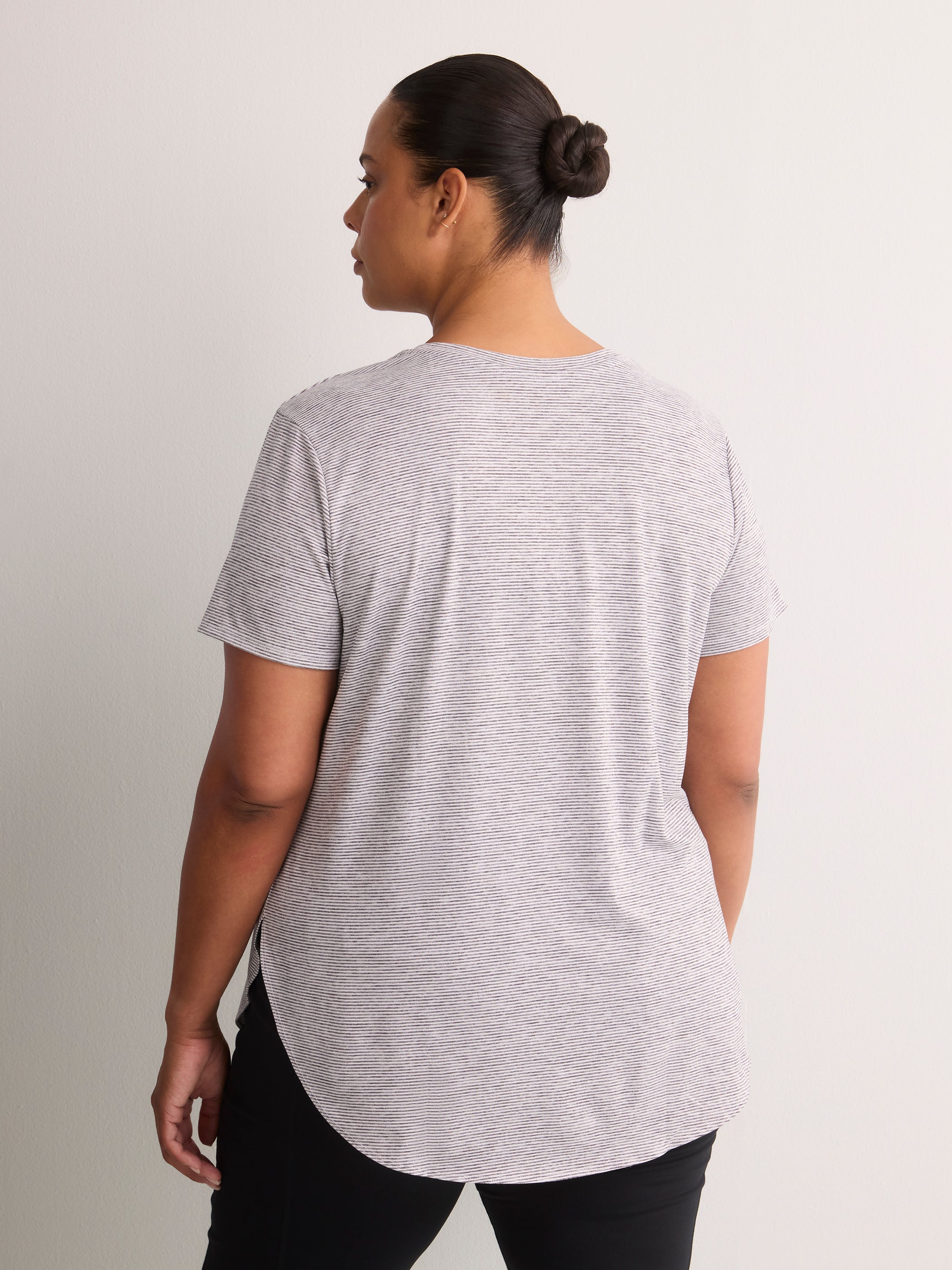 Go Dri Swift Striped Tunic Tee - Skechers